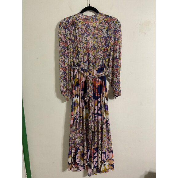 Seraphine Maternity Dress Long Sleeve Floral Midi Nursing Access size US 10 - Picture 2 of 14